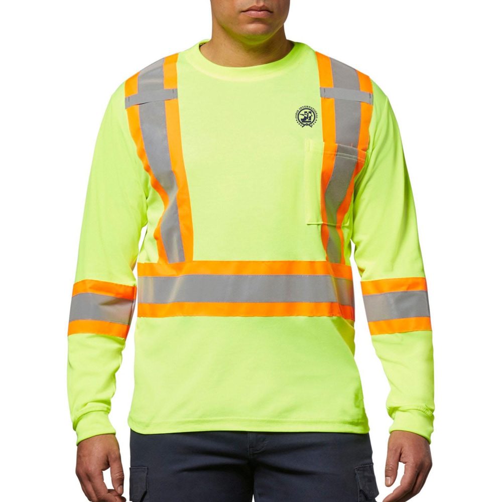 Long Sleeve Lined Crewneck Work T Shirt
